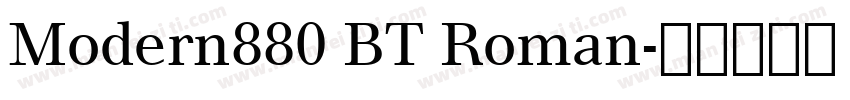 Modern880 BT Roman字体转换